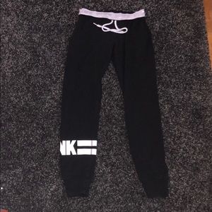 Black Victoria secret PINK joggers